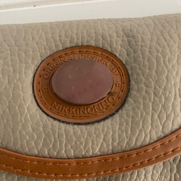 Vintage Nikki Nonno Set of 2 Clutch Handbag Black and Tan Pebble Leather Purse - Picture 10 of 11